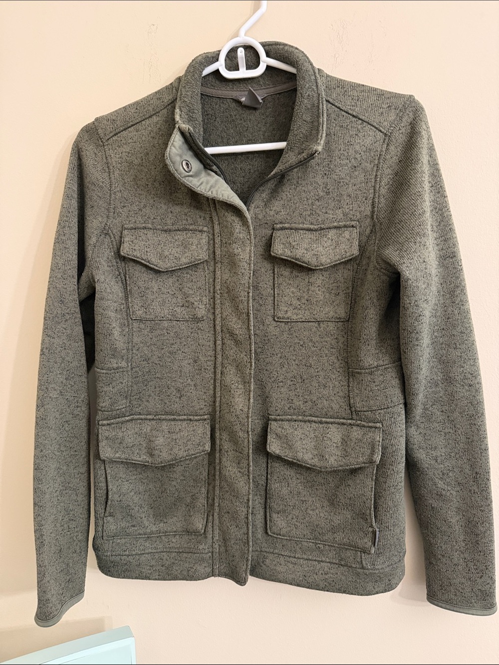 Eddie Bauer Olive Green Military-Style Field Jacket